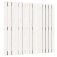 Wandhoofdbord 95,5x3x90 cm massief grenenhout wit - thumbnail