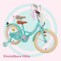 AMIGO Perfect 12 Inch 21 cm Meisjes Terugtraprem Turquoise - thumbnail