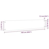 Gazonranden 30 st 20x103 cm koudgewalst staal wit - thumbnail
