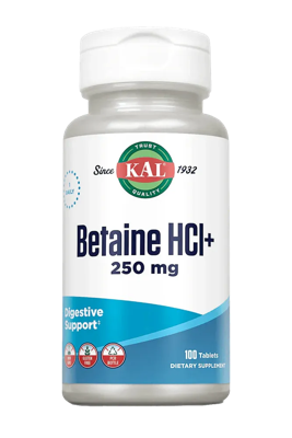 Kal Betaine HCL Plus 250mg Tabletten Kal Betaine HCL Plus 250mg Tabletten