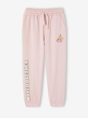 Joggingbroek met sierdetails meisjes van fleece roze (poederkleur) Joggingbroek met sierdetails meisjes van fleece roze (poederkleur)