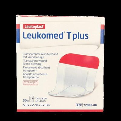 Leukomed Transparant wondverband T plus 7.2 x 5cm 50 Stuks