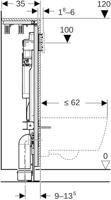 Geberit Gis module wandcloset H120 B60cm sigma res12cm hoek 442.029.00.6 - thumbnail