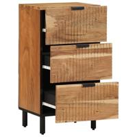 Dressoir met plank Bruin 40 x 33 x 75 cm Massief acaciahout - thumbnail