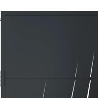 Poort met grasontwerp 105x80 cm staal antracietkleurig - thumbnail