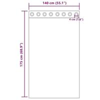 VidaXL Verduisterende gordijnen 2 pcs mosterdgeel 140 x 175 cm fluweel - thumbnail