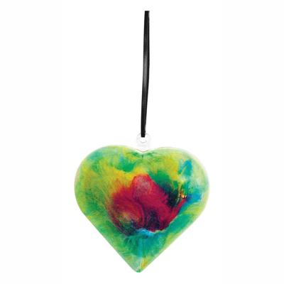 Colorations - vulbaar ornament transparant hart, set van 12