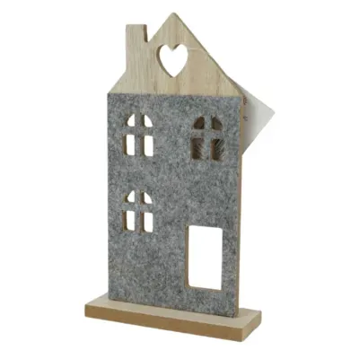 Decoratie huisje 21 cm | 24 stuks