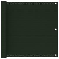 VidaXL Balkonscherm 90x600 cm hdpe donkergroen - thumbnail