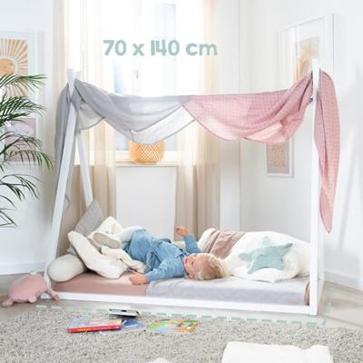 roba Kinderbed tipi Montessori (Wit) roba Kinderbed tipi Montessori (Wit)
