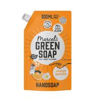 Marcel's Green Soap Handzeep sinaasappel & jasmijn navul 500 Milliliter - thumbnail