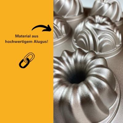 Birkmann Muffinvorm / Bakvorm Contoura 12-vorm Violet - Gietaluminium - ø 8 cm