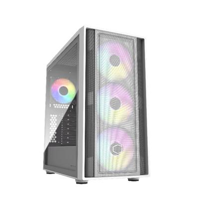 Cooler Master MB600-WGNN-S00 MasterBox 600 White, TG, eATX, 3x 140mm ARGB, 1x 120mm, USB3.2 Gen2 - thumbnail