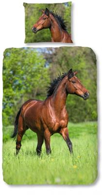 Good Morning Kids Dekbedovertrek Bruin Paard
