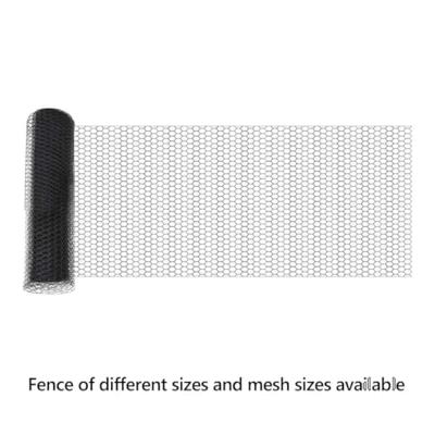 VidaXL Hexagon hek grijs 0,8 x 100 m pvc