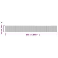 VidaXL Vloerkleed rechthoekig 60x500 cm bamboe bruin - thumbnail