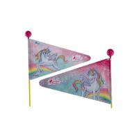 BIKE FASHION veiligheidsvlag safety flag einhorn paradies - thumbnail