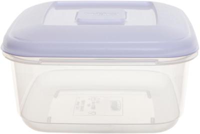 Whitefurze vershouddoos vierkant 1,6 liter, transparant met wit deksel Whitefurze vershouddoos vierkant 1,6 liter, transparant met wit deksel