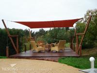 Nesling Coolfit schaduwdoek vierkant zand 5 x 5 x 5 meter - thumbnail