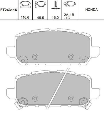 Remblokken set KBP2065