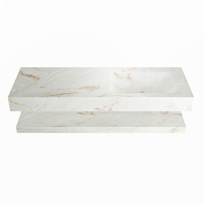 MONDIAZ ALAN-DLUX 130cm planchet Frappe. Vrijhangende wastafel CLOUD rechts zonder kraangat, kleur Frappe. MONDIAZ ALAN-DLUX 130cm planchet Frappe. Vrijhangende wastafel CLOUD rechts zonder kraangat, kleur Frappe.