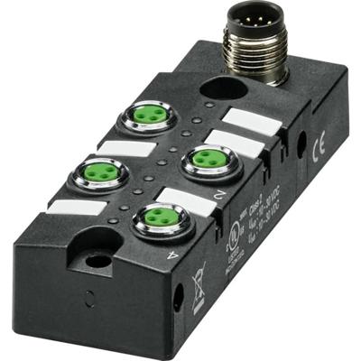 Phoenix Contact SACB- 4/3-L-M12-M8 HD 1197405 Sensor/actuator box M8-verdeler met metalen schroefdraad 1 stuk(s)