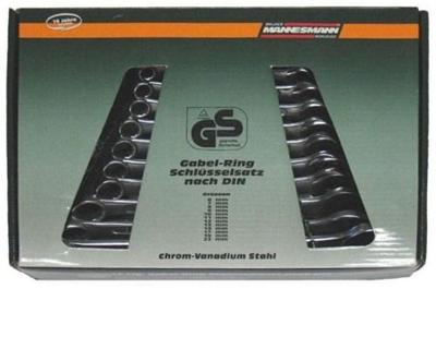 Brüder Mannesmann steekringsleutelset 12 dlg din (hobby) - 130-12 din