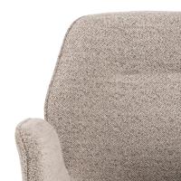 Bendt Draaibare Eetkamerstoel 'Chandler' Bouclé met armleuning, kleur Beige - thumbnail