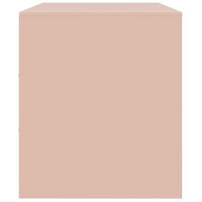Tv-meubel 67x39x44 cm staal roze