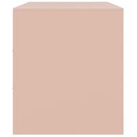 Tv-meubel 67x39x44 cm staal roze - thumbnail