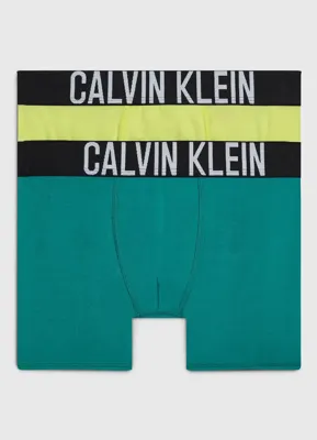 Calvin Klein 2-Pack jongens boxershort - Sunny Lime - Katoenen jongens onderbroeken