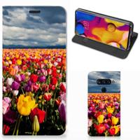 LG V40 Thinq Smart Cover Tulpen - thumbnail