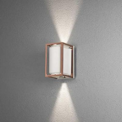 KonstSmide BuitenlampVale Up-Down wit met koper - 424-259