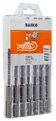 Bahco SDS+ borensets| 4-snijkanten | voor gewapend beton | 7-delig | 4651-SET-7 Bahco SDS+ borensets| 4-snijkanten | voor gewapend beton | 7-delig | 4651-SET-7