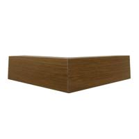 Meubelpoot hoek 16 bij 16 cm en hoogte 4 cm van massief hout - thumbnail