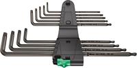 Wera 967/9 TX XL 1 Binnen-Torx Haakse schroevendraaierset T 8, T 9, T 10, T 15, T 20, T 25, T 27, T 30, T 40 9-delig - thumbnail