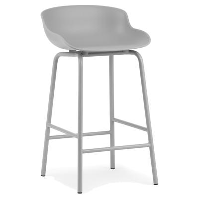 Normann Copenhagen Hyg barkruk H65 Grey staal