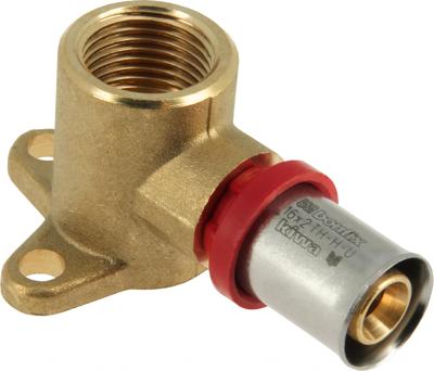 Bonfix Perskoppeling - 1x Alu-pers 1x Binnendraad - Muurplaatkoppeling - 1/2 x 16 Hoogte = 35 mm