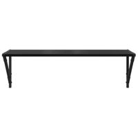 Wandplanken 2 pcs Zwart Eiken 80 x 25 x 25,5 cm Bewerkt hout - thumbnail