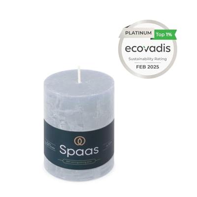 Kaars rustiek 70/95 mm lichtblauw Spaas - Spaas Kaars rustiek 70/95 mm lichtblauw Spaas - Spaas