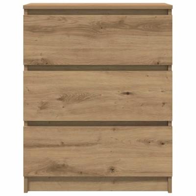 Dressoir 60x35x76 cm bewerkt hout artisanaal eikenkleur Dressoir 60x35x76 cm bewerkt hout artisanaal eikenkleur