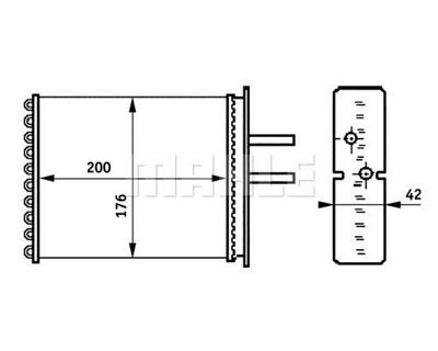 Kachelradiateur, interieurverwarming AH161000S