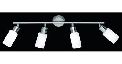 Trio Moderne Plafondlamp Mars 4-lichts nikkel mat R80014007