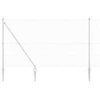 VidaXL Afrasteringspaal zilver 10 x 1,6 m (16 x 16 mm gaas) staal - thumbnail