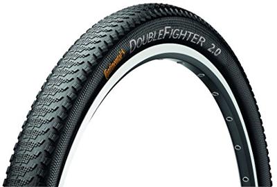 CONTINENTAL Buitenband doublefighter iii 26 x 1.90" / 50-559 - zwart met reflectie