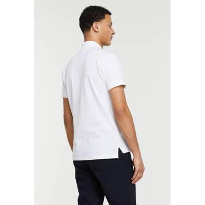 Tommy Hilfiger regular fit polo met biologisch katoen wit