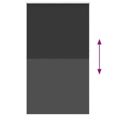 Rolgordijn verduisterend 140x230 cm stofbreedte 136,6 cm zwart