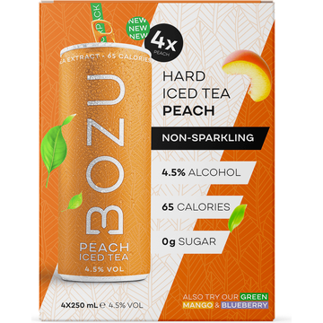 Bozu Hard Iced Tea Mixpack 4x250ML bij Jumbo