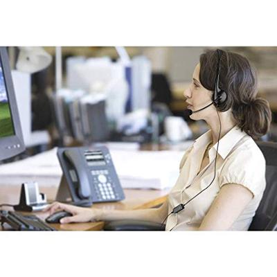 Renkforce On Ear headset Kabel Mono Zwart Volumeregeling, Microfoon uitschakelbaar (mute) Telefoon