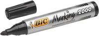 Permanente markeerstift Bic Marking 2000 Zwart 12 Onderdelen - thumbnail